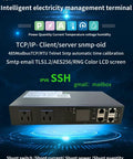 Straight Built Tough Smart Pdu Rack Mount Power Strip With Snmp Remote Monitoring And Surge Protection For It Professionals Using Ssh And Telnet 15 Amp Black, front view showing LCD screen and multiple ports.