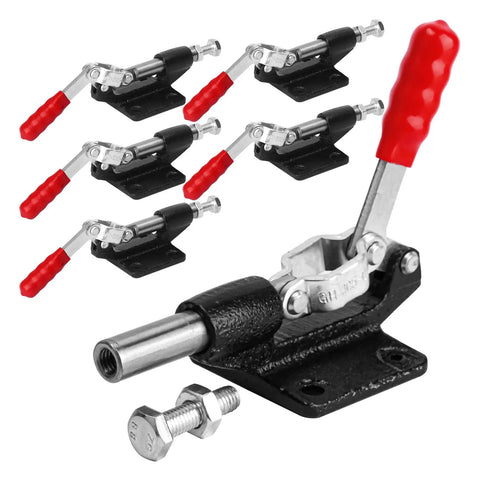 Six Pack GH 305C Push Pull Adjustable Toggle Clamp With 500 Lbs Holding Power Quick Release Stroke Clamp for Welding Woodworking