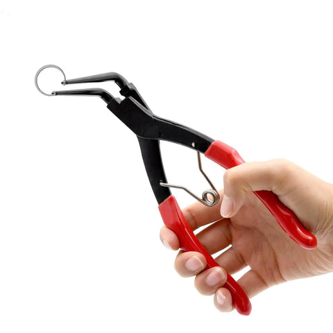 90 Degree Long Nose Snap Ring Pliers For Internal Circlip And Master Cylinder Retaining Rings, heavy-duty pliers in hand
