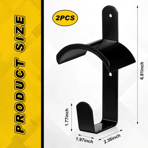 Wall Mount Horse Bridle Rack Black Metal Bridle Holder With Hooks And Screws For Barn Tack Room Storage Includes Two Hooks