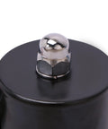 Close-up of a Heavy Duty 3 8 Inch Zinc Alloy Solenoid Valve 12 Volt Dc Normally Closed Npt with shiny metal top.