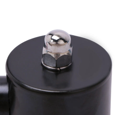 Close-up of a Heavy Duty 3 8 Inch Zinc Alloy Solenoid Valve 12 Volt Dc Normally Closed Npt with shiny metal top.