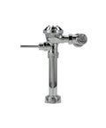 Exposed Manual Diaphragm Flush Valve With 3.5 GPF, Sweat Solder Kit, Chrome Cast Wall Flange, Aquaflush Style Flushing System