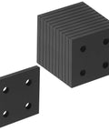 12 Pack Tough As Nails 1010 Series T Slot Aluminum Joining Plates For 1X1 Extrusion Builds stacked with one plate shown, ideal for quick assembly.