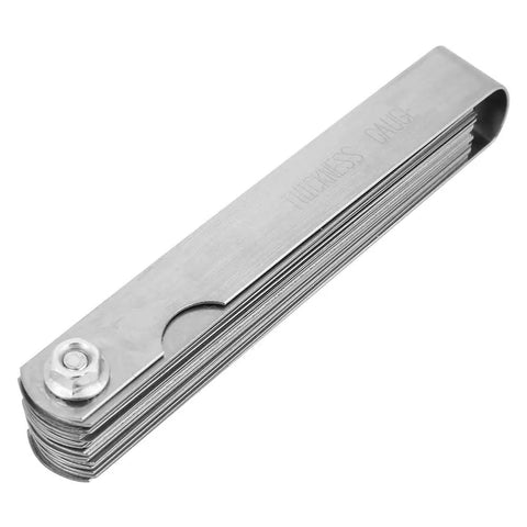 Dual Metric And Imperial Stainless Steel Feeler Gauge Ruler For Welding Gap And Slot Measurements, Pro Grade High Precision Tool