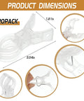20 Pack Crystal Clear Balloon Arch Clips Plastic Spring Clamps Hold Backdrops Tight For Valentine's Day Wedding Birthday Party Decoration And Holiday Crafts That Are Super Cool. 3.54 x 1.81 in clear PTE spring clip