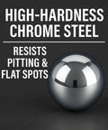 One Inch Chrome Steel Bearing Balls G25 Grade AISI 52100 High Precision Two Pack For Heavy Duty Machinery And Bearings Durable Chrome Steel Balls For Precision Fit And Smooth Motion, chrome steel bearing ball