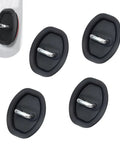 Upgrade Your Whip With These Sick Silicone Car Door Latch Covers To Kill The Loud Clunks And Keep The Ride Quiet Universal Automotive Lock Protectors Durable Rubber Guards For Cars Trucks And Suvs Adhesive Backed In Jet Black four silicone door latch covers shown, black with shiny handles, 3.65 x 2.8 inches.