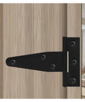 Heavy Duty Ball Bearing Door Hinges Move Like Smoke Silent Action Weatherproof Stainless Steel T Shape on wooden door.