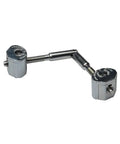 Maxi Miter Connector Bulk Pack For Stair Handrails Adjustable 90 To 180 Degree Railbolt Kit in steel, angled view