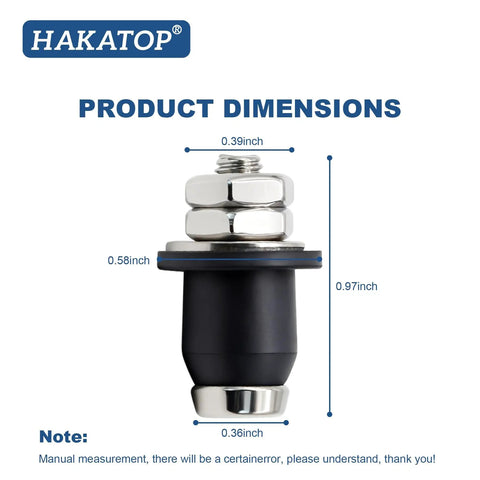 10 Pack RV Water Tank Probe Sensors Screw In Water Level Sensors with dimensions for Fresh Gray and Black Water Tanks