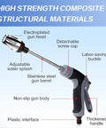 High Pressure Water Wand Attachment for Garden Hoses With 3 Spray Modes and Turbo Cleaner, Stainless Steel Construction