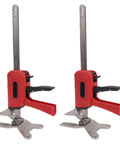 Heavy Duty Arm Jack 2 Pack, Zero Sweat Furniture Lifter, 330 Lbs Hand Lift Tool side view showing metal frame and lever handles.
