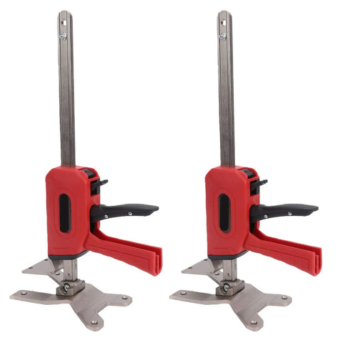 Heavy Duty Arm Jack 2 Pack, Zero Sweat Furniture Lifter, 330 Lbs Hand Lift Tool side view showing metal frame and lever handles.