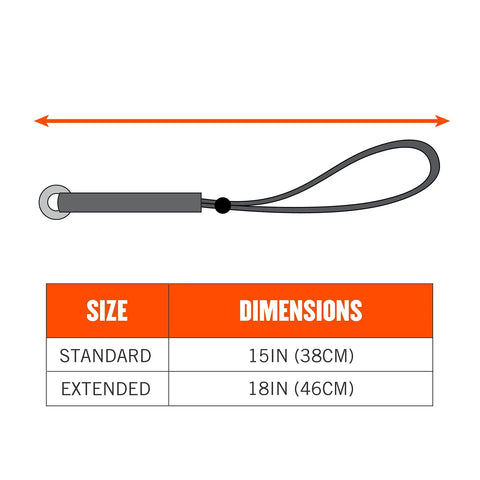 Squids 3703 Tool Tail Attachment With Loop End For Secure Tool Attachment Standard Length 15 Lb Lime Pack Of 3 Elastic Tool Tails With Tubular Nylon Webbing Locking Barrel Clamp And Enclosed O Ring For Retrofit Attachments
