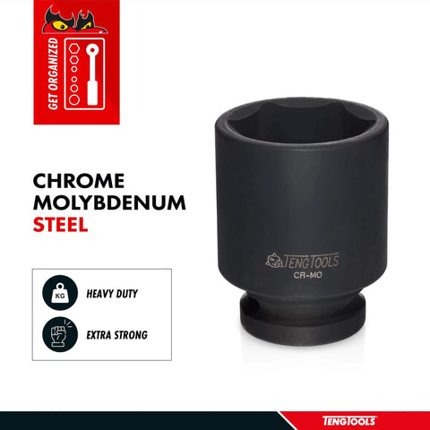 11mm Half Inch Drive 6 Point Metric Shallow Chrome Molybdenum Impact Socket Built For Heavy Duty Use With High Torque Grip And Black Phosphate Finish For Long Lasting Durability Ideal For Mechanics And DIY Pros