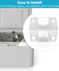 Four Piece Cooler Hinges Replacement Kit With Sixteen Stainless Steel Screws Durable Plastic Hinge Set for easy installation on ice chests.