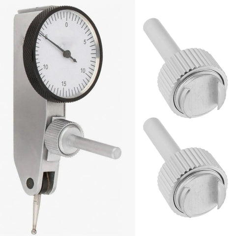 Two Pack 4mm Dial Test Indicator Stems With Knurled Clamp Ring For Secure Attachment, Heavy Duty Metal Construction, Fits Mitutoyo.