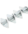 Beefed Up Heavy Duty Garage Door Hinge Kit With 14 Gauge Steel For Seven Sixteenth Inch Rollers Includes 1 2 3 4 Hinges And Self Drilling Screws Easy Replacement Rust Resistant Durable Build, set of 14 gauge steel garage door hinges