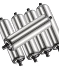 Beefy 5 Pack Galvanized Steel Conveyor Rollers For Industrial Belt Systems 32 Mm Diameter By 800 Mm Length Built Tough And Lasting Heavy Duty Replacement Parts For Industrial Equipment. 5 galvanized steel rollers
