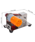 Plug And Play Mini Electric Belt Sander With Twenty Emery Belts Heavy Duty Desktop Grinder showcasing compact design and motor.