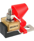 Marine Battery Fuse Block And Holder For 58V DC Systems with red cap, 200A Marine Grade Fuse Holder, IP66 Waterproof, M8 stud, M10 mounting hole
