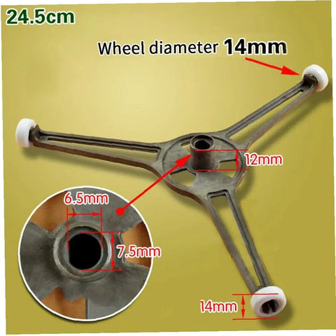 Microwave Turntable Support Frame With Durable Roller Guide Ring And Triple Bearing Wheels For Smooth Spinning Glass Dishes No Hassle Kitchen Replacement Part