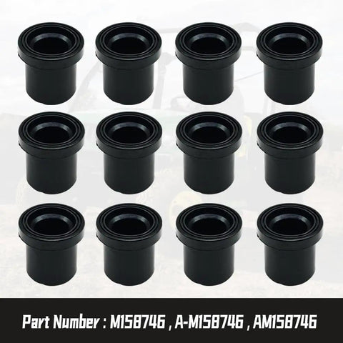 Heavy Duty Upper Lower Control Bushing Kit That Slaps Straight Onto Your John Deere Rig Pack Of Twelve displayed in rows.
