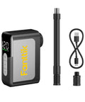 Pocket Size Electric Bike Pump With Gauge 120 PSI Auto Stop For Presta And Schrader Valves Fast Road Bike Inflation, parts view