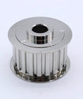 Nishiyueni Belt Drive Pulley Kit For Mechanical Water Pump Shaft Under 5/8 Inch, aluminum V-belt pulley close-up