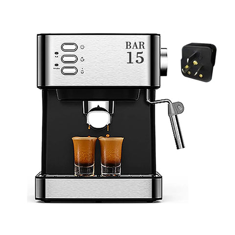 All In One Espresso Machine With Milk Frother Steam Wand And Semi Auto Pump, Compact Coffee Maker, double shot espresso
