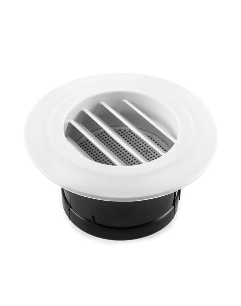 4 Inch Round ABS Air Vent Louver Grille Cover Set With Built In Fly Screen Mesh 4 Pack No Fuss Easy To Clean Durable