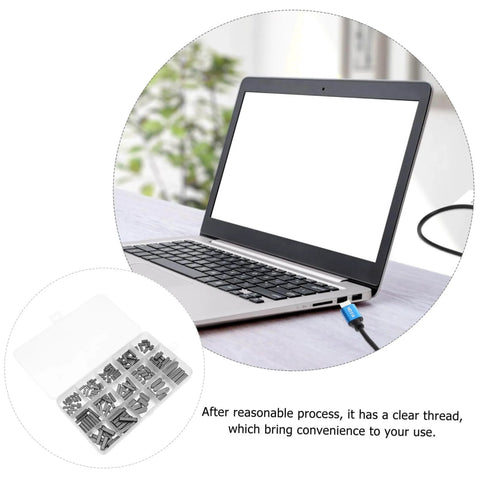 Ultimate 175 Piece Square Drive Shaft Key Set In Carbon Steel With Handy Plastic Storage Case shown with laptop