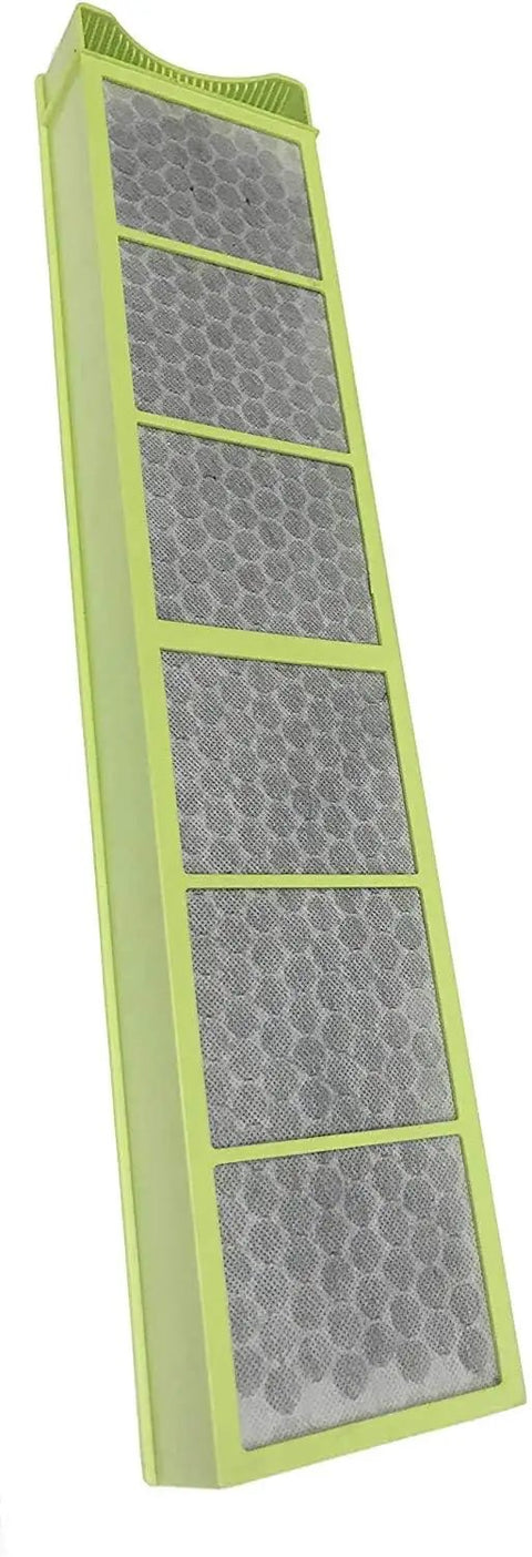 Angle view of True HEPA Replacement Filter for Air Purifier TF50-Carbon HEPA-Fresh, 2 Pack, showing pre-filter and charcoal layers.