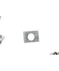 Top Shelf M6 X 16Mm Motorcycle Battery Terminal Bolts And Square Nut Kit 6 Pack Stainless Steel 304 square nut on white background