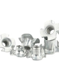 Heavy Duty Zinc Plated Four Claw T Nuts For Wood And Furniture Insert Blind Prong Fasteners For Secure DIY Speaker Mounts Carbon Steel M3