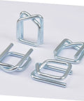 Heavy Duty Metal Strapping Buckle for Belts, Luggage, Backpacks, and Clothing Supplies Replacement Clips in silver metal.