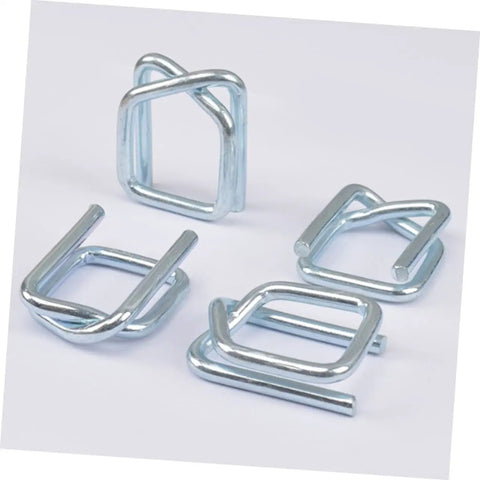 Heavy Duty Metal Strapping Buckle for Belts, Luggage, Backpacks, and Clothing Supplies Replacement Clips in silver metal.