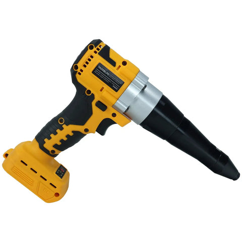 Cordless Rivet Gun For 1/8 Inch, 5/32 Inch, And 3/16 Inch Rivets, Brushless Pop Rivet Tool Kit, Electric Rivet Gun That Fits DeWalt 20V Max Battery, Tool Only No Battery, Heavy Duty Construction, Smooth Operation, Long-Lasting Motor