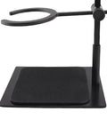 Premium Adjustable Pour Over Coffee Dripper Stand featuring a smart double layer brewing station base with black textured mat.