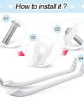 Installation steps for Door Handle Mounting Stud Kit For Refrigerator Replacement, Easy Install, 2 Pack, AP7175647 WR01X39781 WR01X25070
