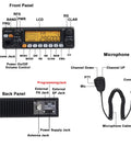 Diagram of Rugged 10 Meter Mobile Radio For Truckers With AM FM And SSB CTCSS DCS 28.0 To 29.7 MHz 60W AM 50W FM 60W SSB PEP