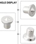 Pro Grade Woodworking Dowel Center Point Set Steel Dowel And Tenon Marking Pins angle display of chrome plated marker tool