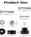 Beef Up Your Ride With This Billet Aluminum Body Mount Bushings Kit For Camaro Nova Chevy II 1968 To 1981 product size with components.
