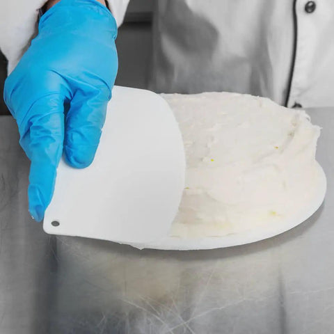Two Flexible Polypropylene Bowl Scrapers That Help You Get Every Last Drop Of Dough Batter Or Icing From Mixing Bowls And Flat Surfaces