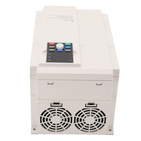 Badass Heavy Duty 18.5KW 22KW Variable Frequency Drive VFD Inverter With PID Controller 3 Phase 380V front view with dual cooling fans