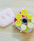 Five Layer Electric Food Dehydrator With Adjustable Shelves For Home Fruit Vegetable And Meat Jerky Drying Countertop Appliance with sliced lemons.