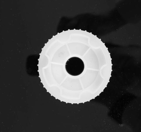 Close-up of white gear from 550 Gear Box Set For Kids Must Have Ride On Car Replacement Gears Kit Large Middle Small