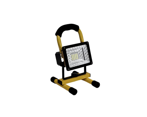 36LED 30W Work Light With Stand IP65 Waterproof Flood Light Beefy Brightness Cordless Portable Job Site Lamp Yellow on stand