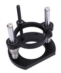 2 Jaw Clamping Router Lift Base With 2.8 Inch Stroke, Built Tough From Aluminum Alloy And Stainless Steel Table System For 64mm And 66mm Trimming Machines, Rock Solid, Rustproof, Smooth Height Adjustment, Ideal For Precision Woodworking, black